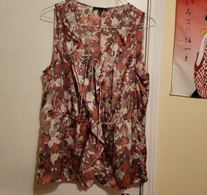 Floral Sleeveless Top - Multicolor